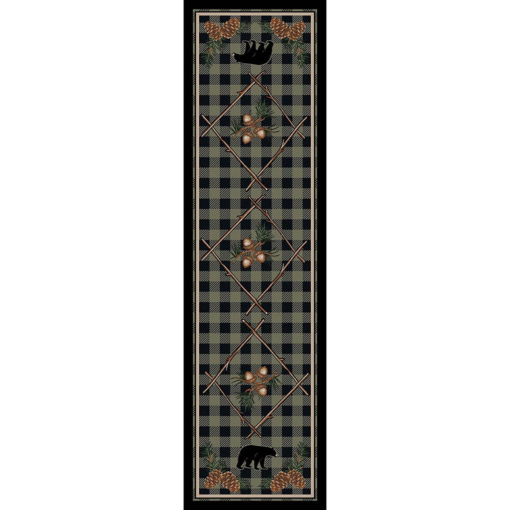 Image of an area rug, Deep Woods - Green