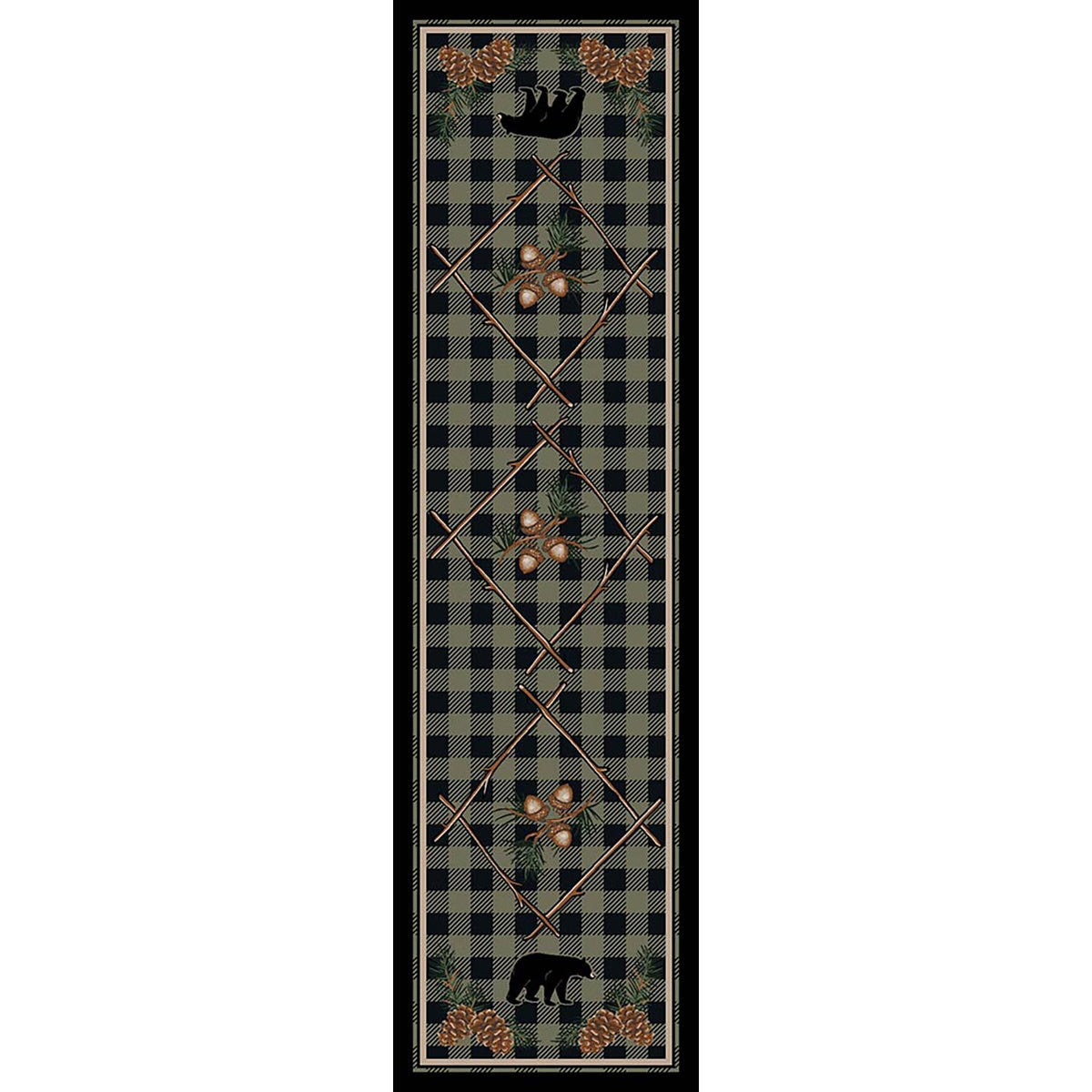 Image of an area rug, Deep Woods - Green