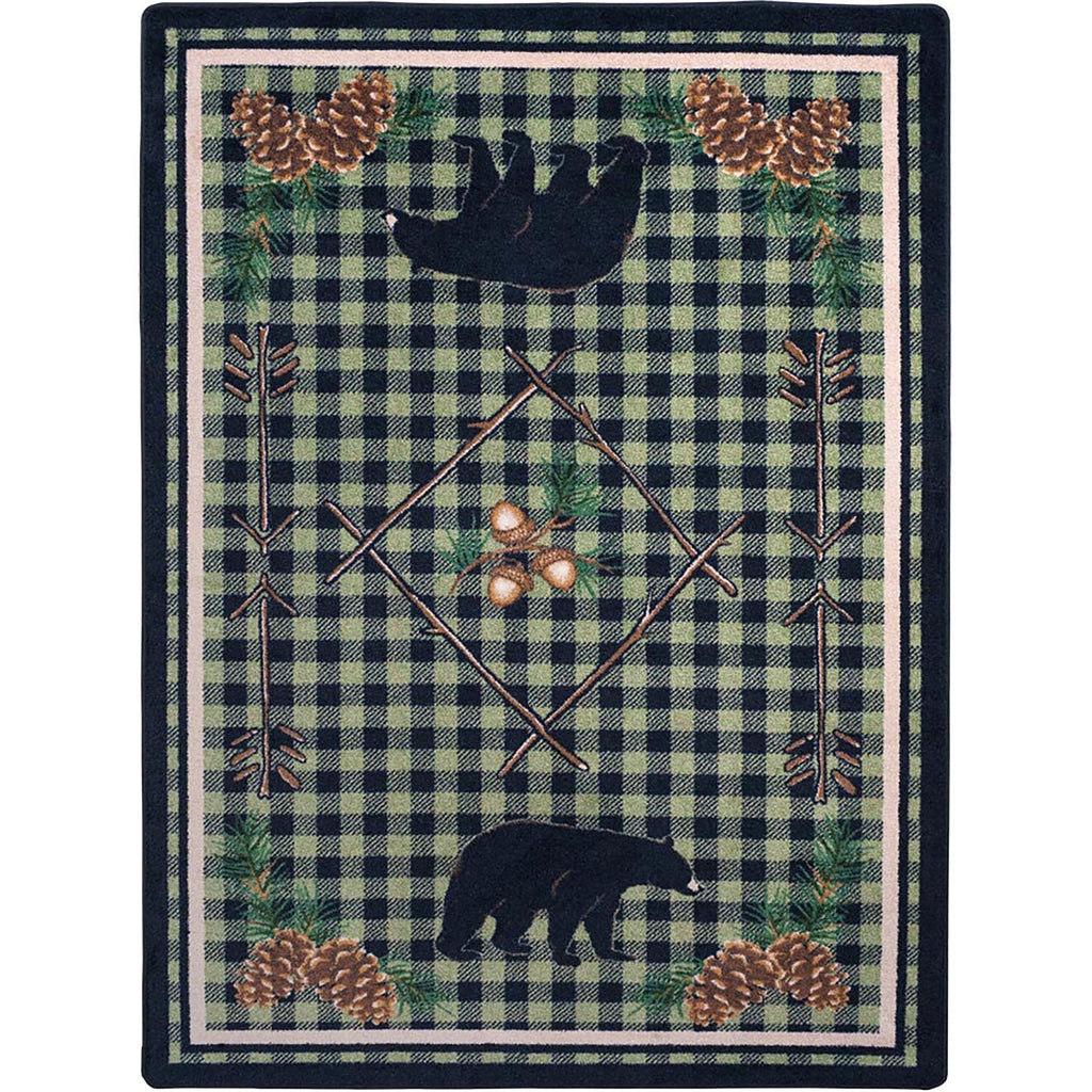 Image of an area rug, Deep Woods - Green