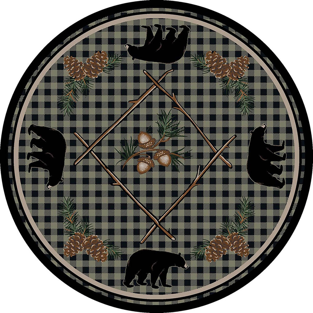 Image of an area rug, Deep Woods - Green