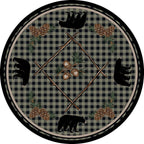 Image of an area rug, Deep Woods - Green