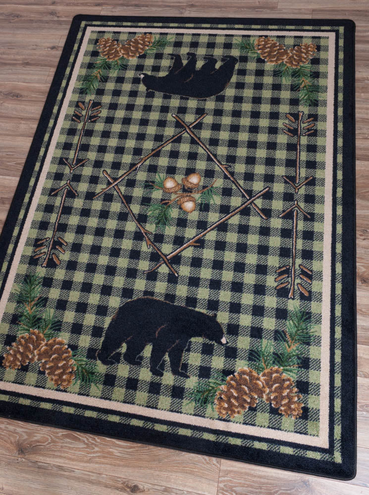 Image of an area rug, Deep Woods - Green