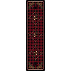 Image of an area rug, Deep Woods - Red