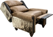 Load image into Gallery viewer, Celine Camel Oversized Wingback Recliner