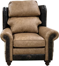 Load image into Gallery viewer, Celine Camel Oversized Wingback Recliner