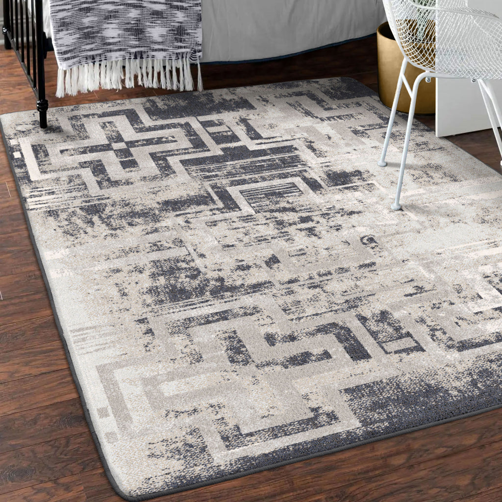 Image of an area rug, Distressed Bounty - Asphalt