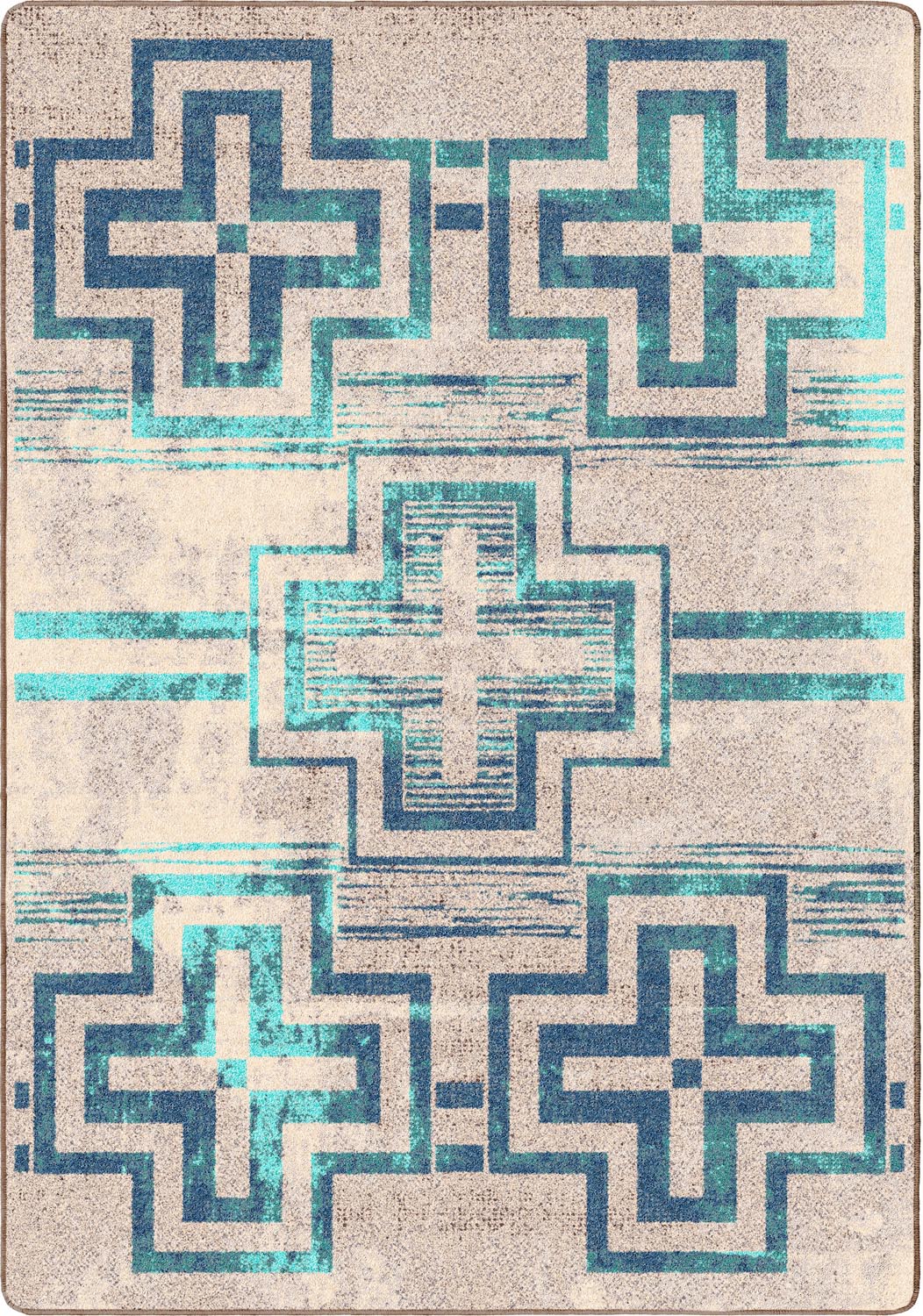 Image of an area rug, Distressed Bounty - Glacier