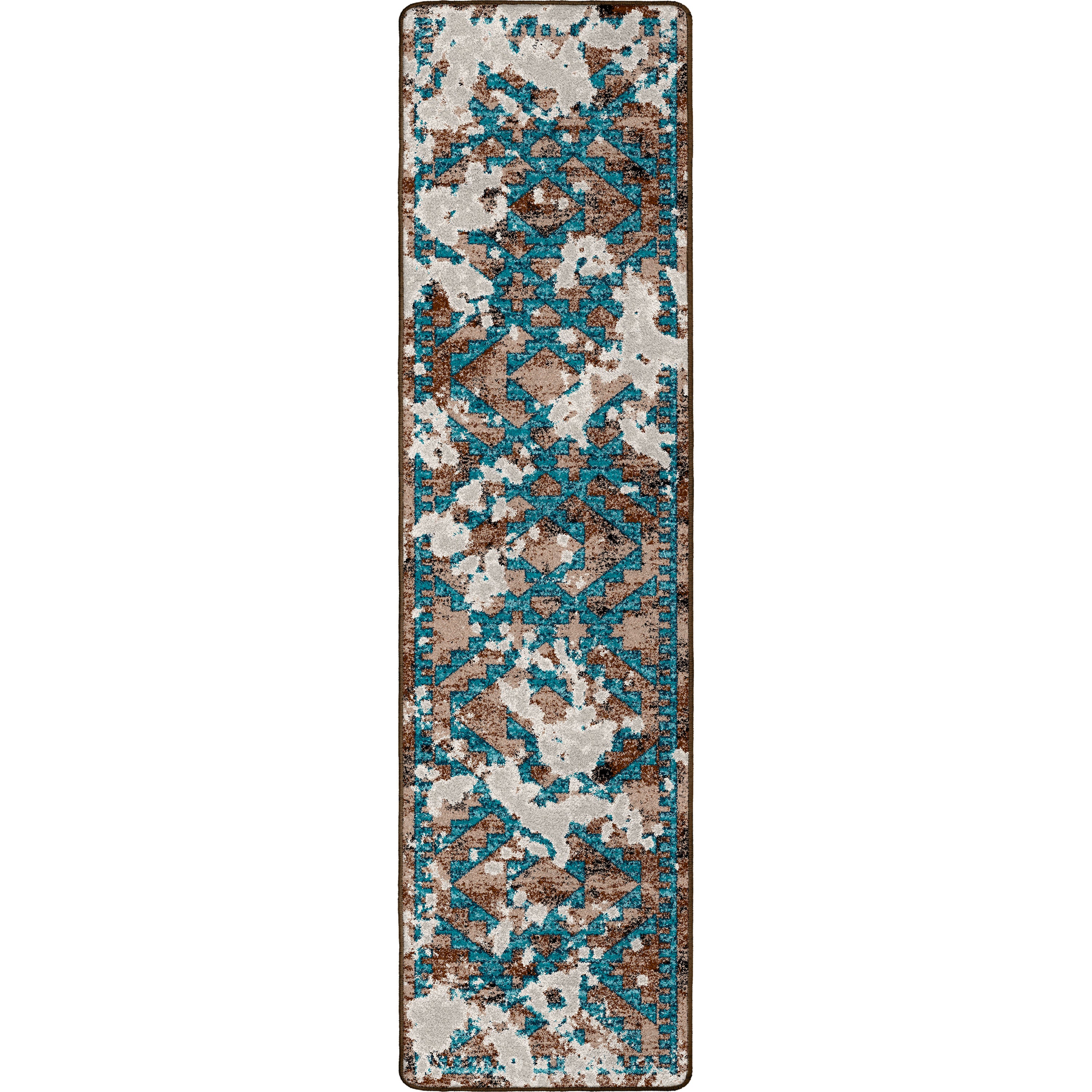 Image of an area rug, Distressed Fresco - Turquoise