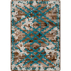 Image of an area rug, Distressed Fresco - Turquoise