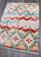 Image of an area rug, Shake Your Shawl - Distressed Bright