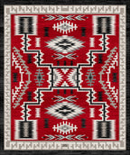Image of an area rug, Dream Receiver - Red