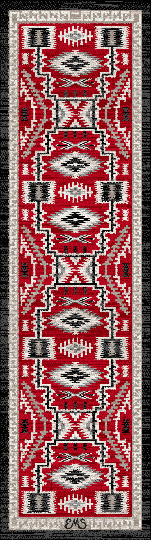 Image of an area rug, Dream Receiver - Red