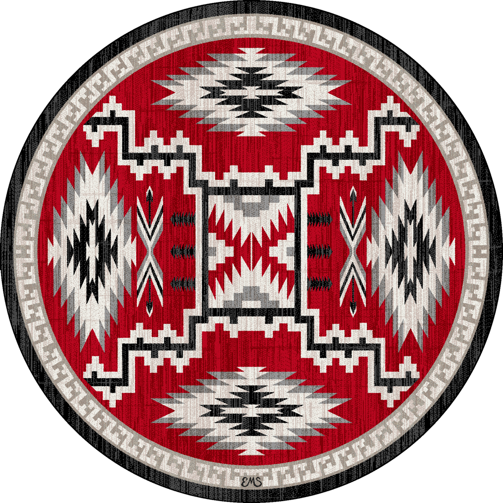 Image of an area rug, Dream Receiver - Red