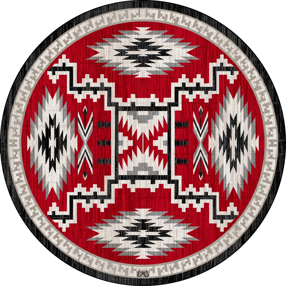 Image of an area rug, Dream Receiver - Red