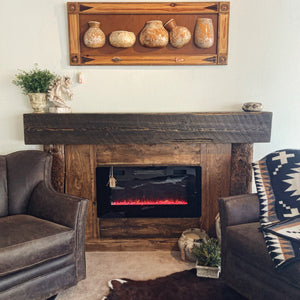 Beam Mantle Electric Fireplace