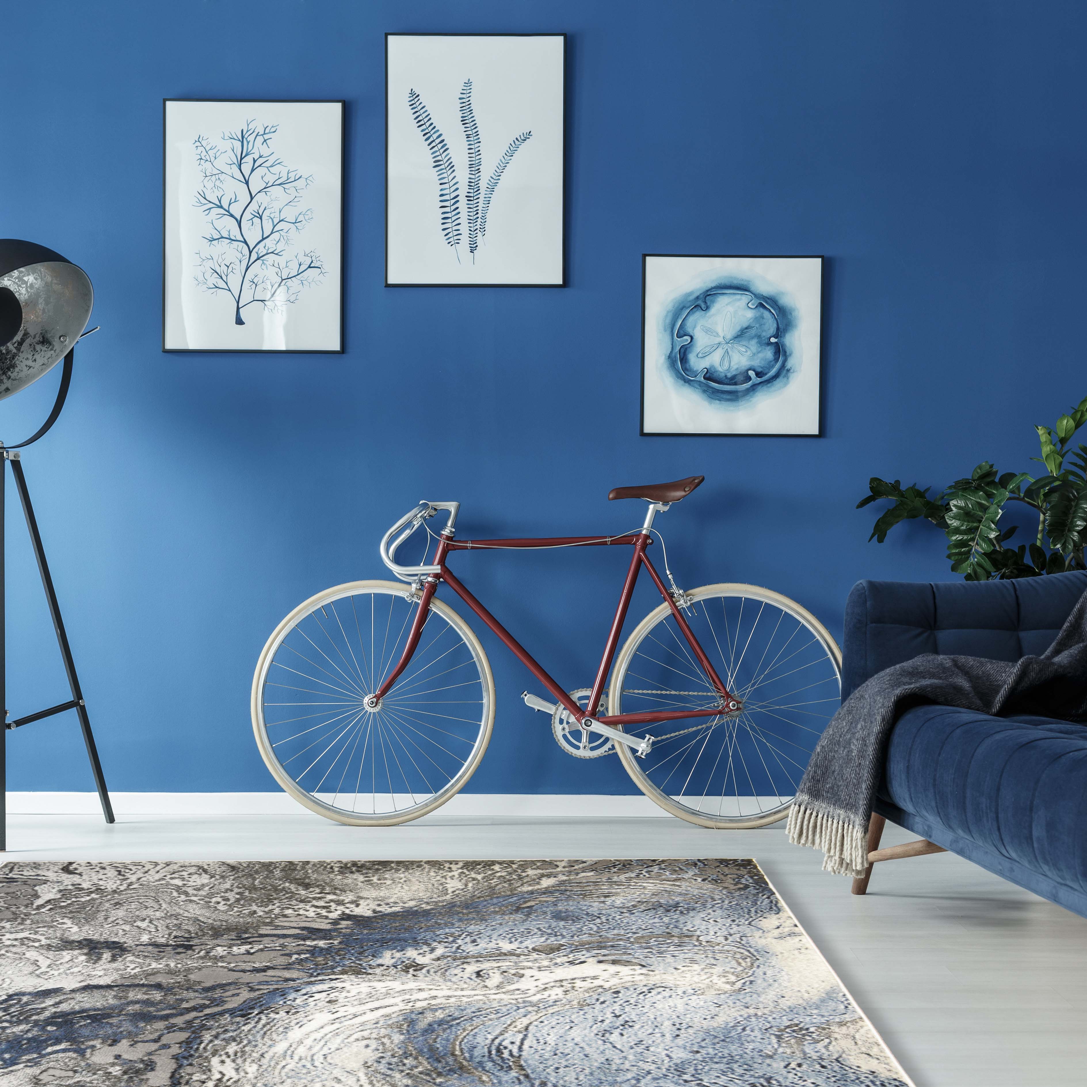 Everest Splash Blue Area Rug