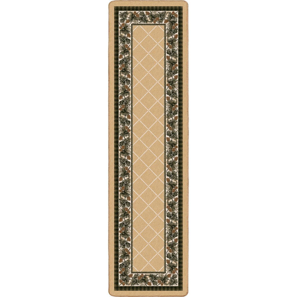 Image of an area rug, Evergreen - Light Maize