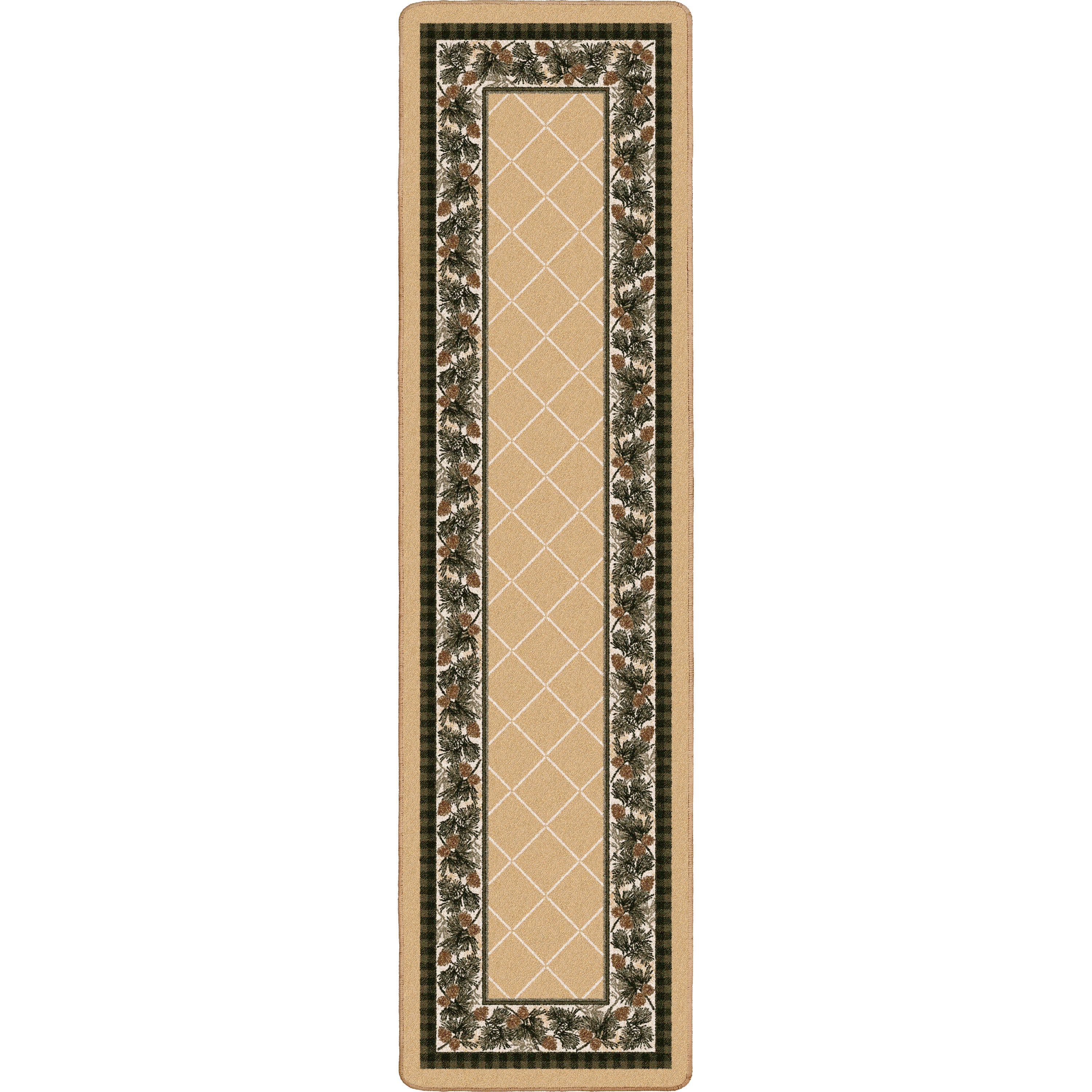 Image of an area rug, Evergreen - Light Maize