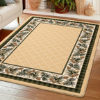 Image of an area rug, Evergreen - Light Maize