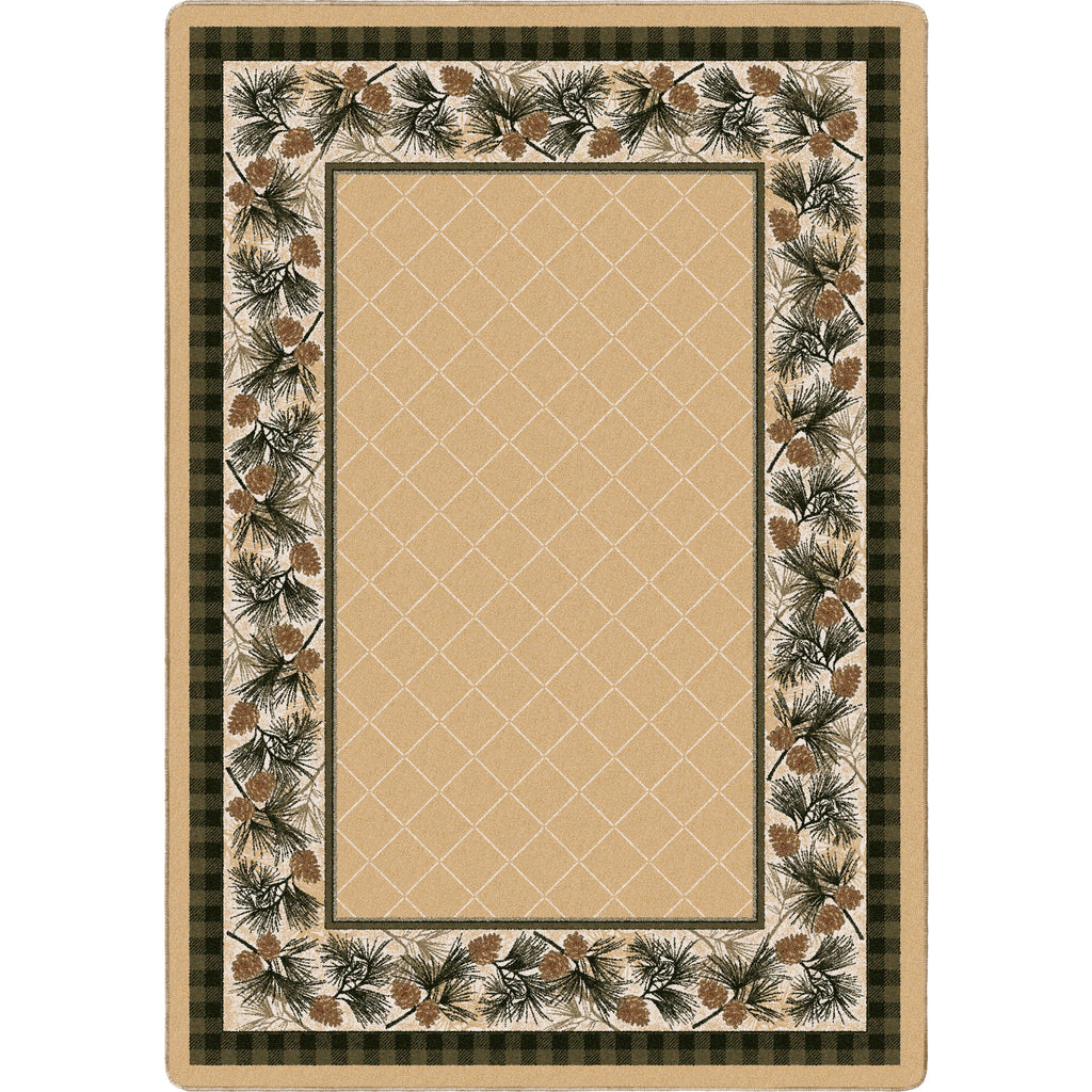 Image of an area rug, Evergreen - Light Maize