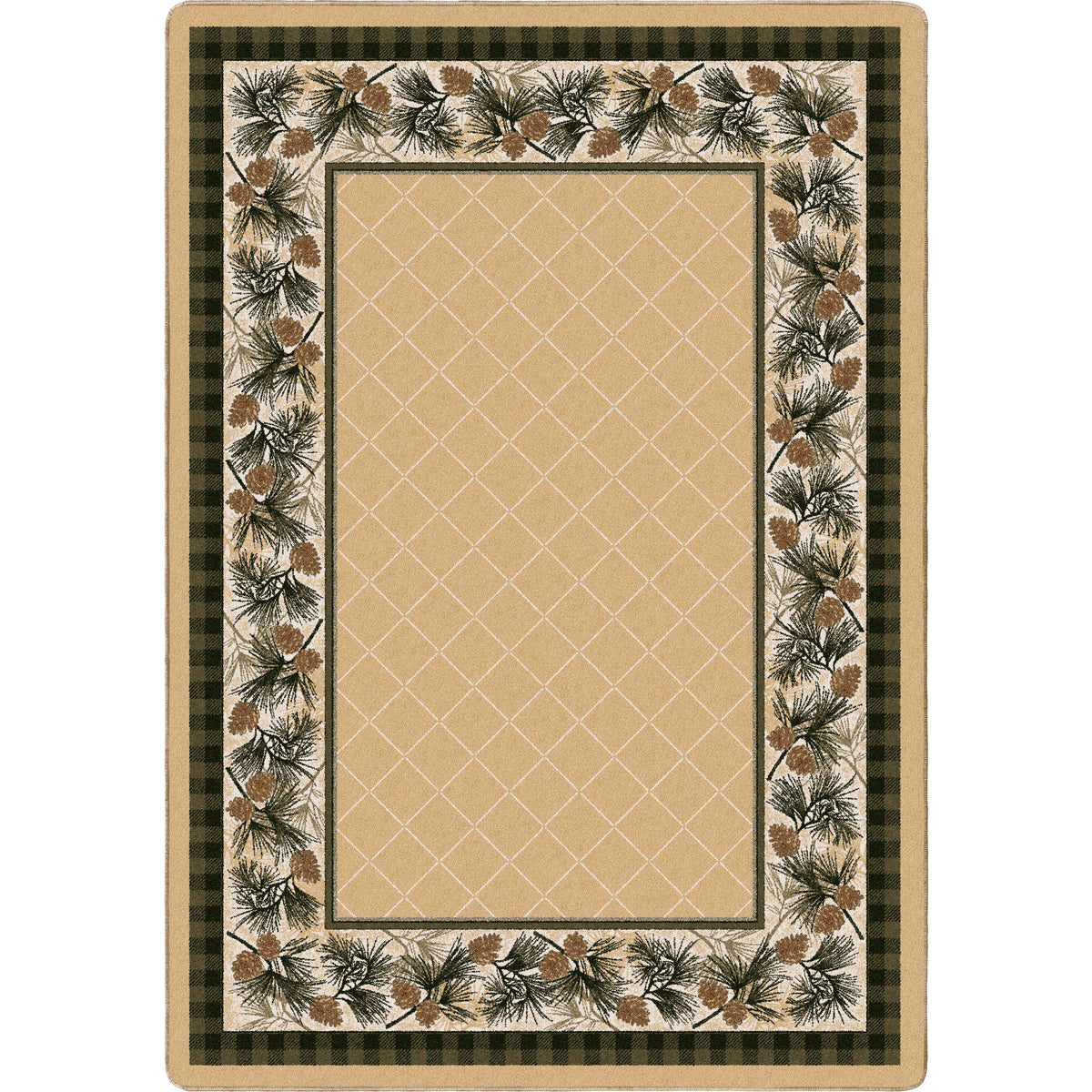 Image of an area rug, Evergreen - Light Maize
