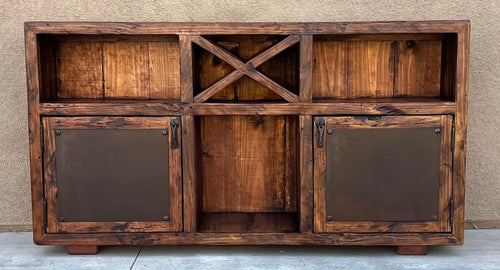 reclaimed Wooden cabinet with rustic design