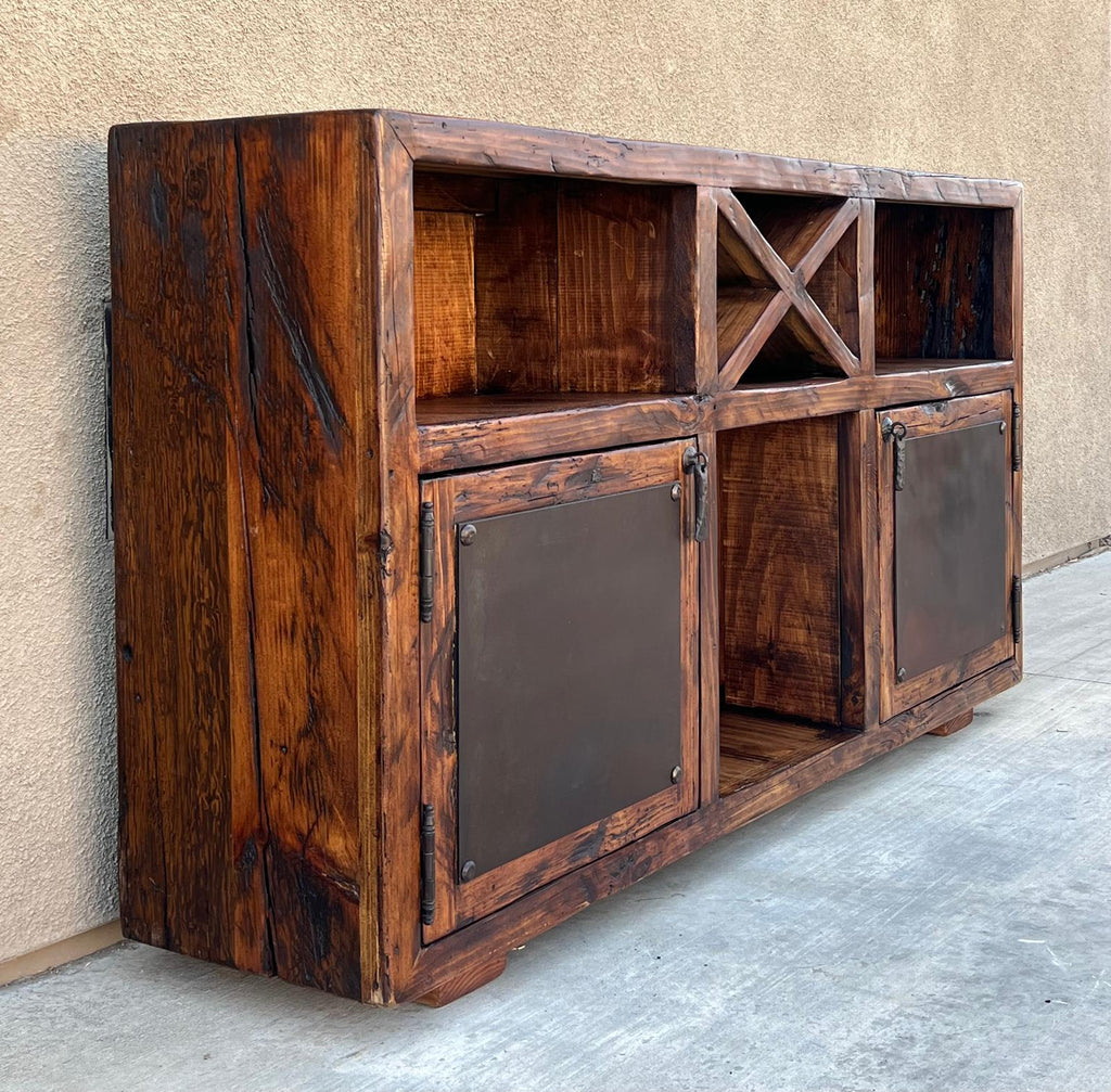 reclaimed Wooden cabinet with rustic design