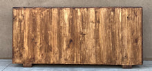 Load image into Gallery viewer, old world rustic credenza reclaimed Wooden sideboard with rustic design 