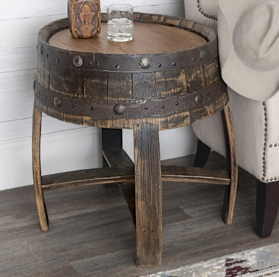 Tequila Barrel Table