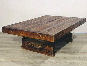 Tequila Barrel Base Coffee/Center Table