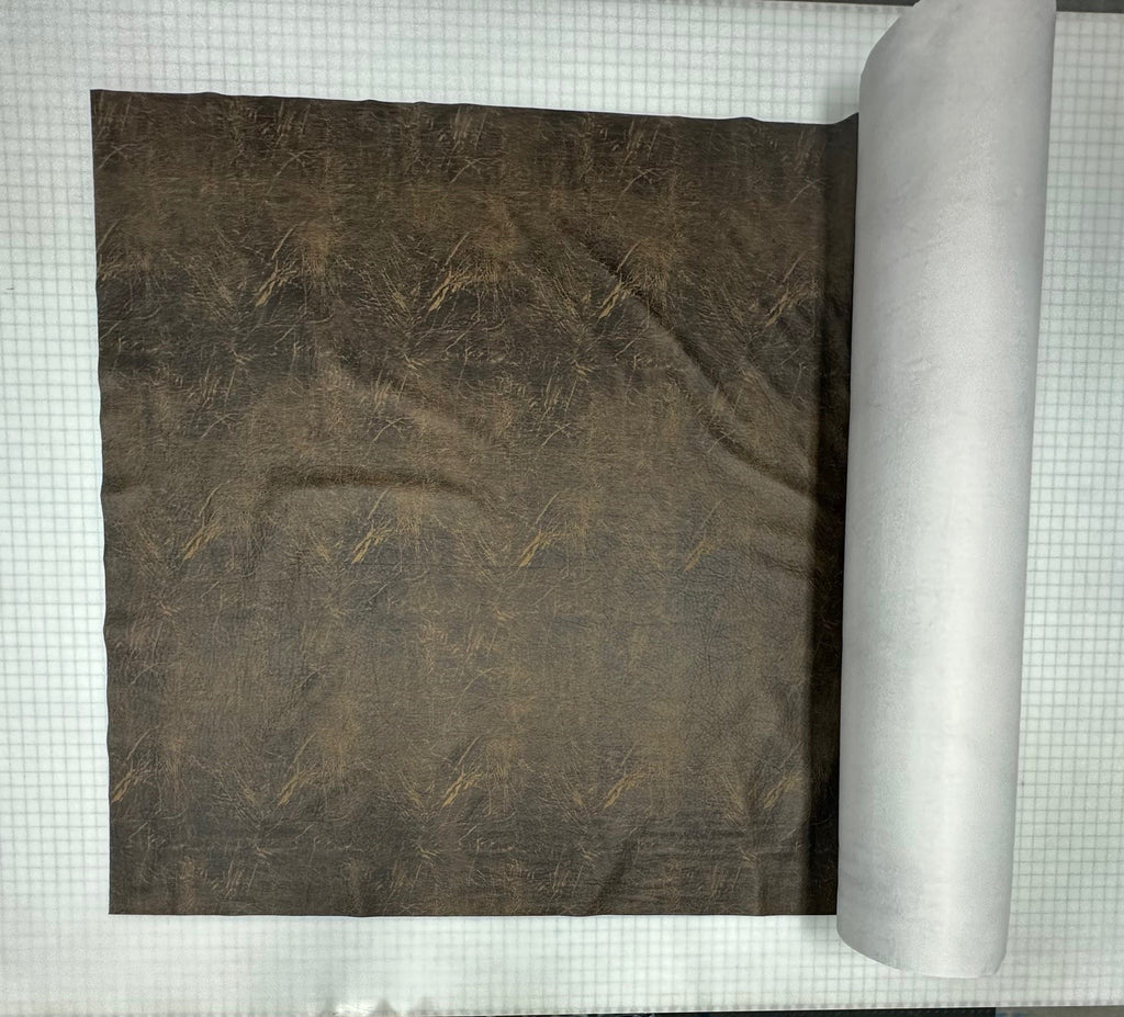 Colt Coffee Faux Leather Faux Leather Fabric