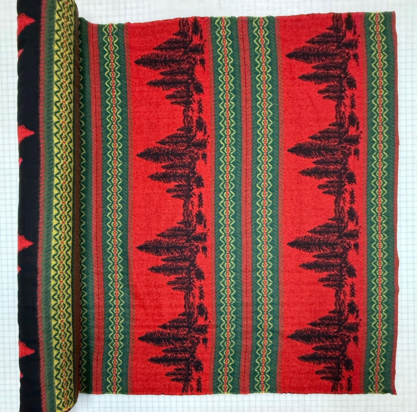 Wooded River Bear Border Fabric