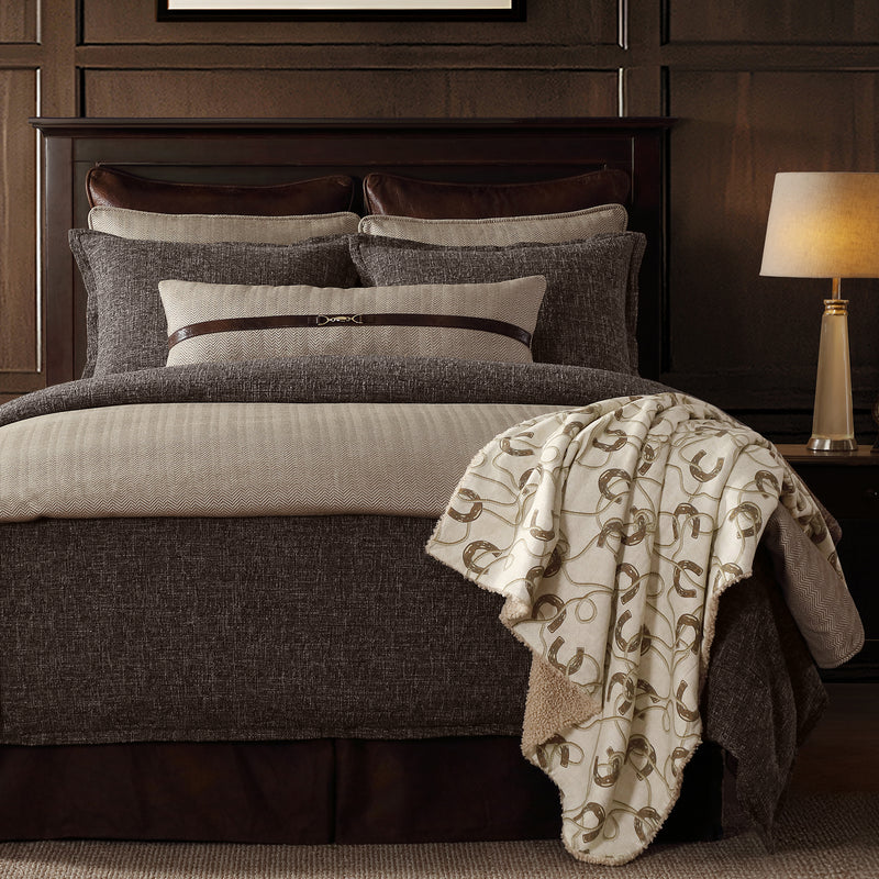 Tweed Bedding Set - Brown