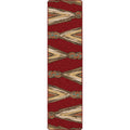 Image of an area rug, Finger Weave - Red