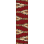 Image of an area rug, Finger Weave - Red