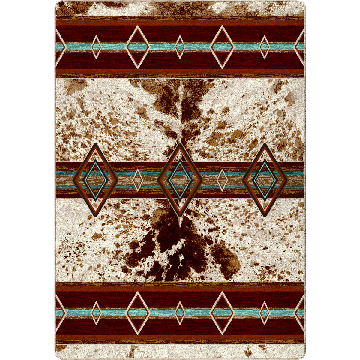 Image of an area rug, Fire Hide - True Western
