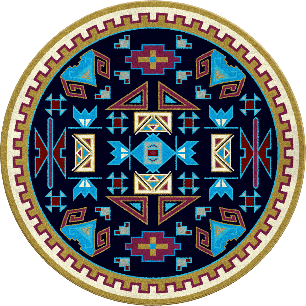Image of an area rug, Four Rams - Copper