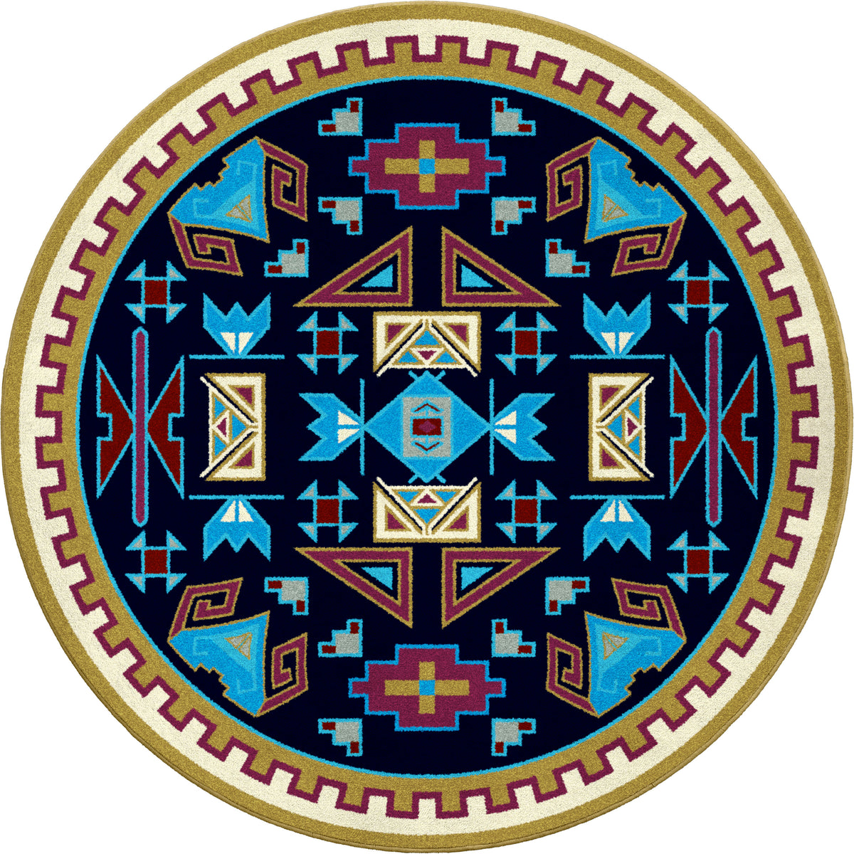 Image of an area rug, Four Rams - Copper