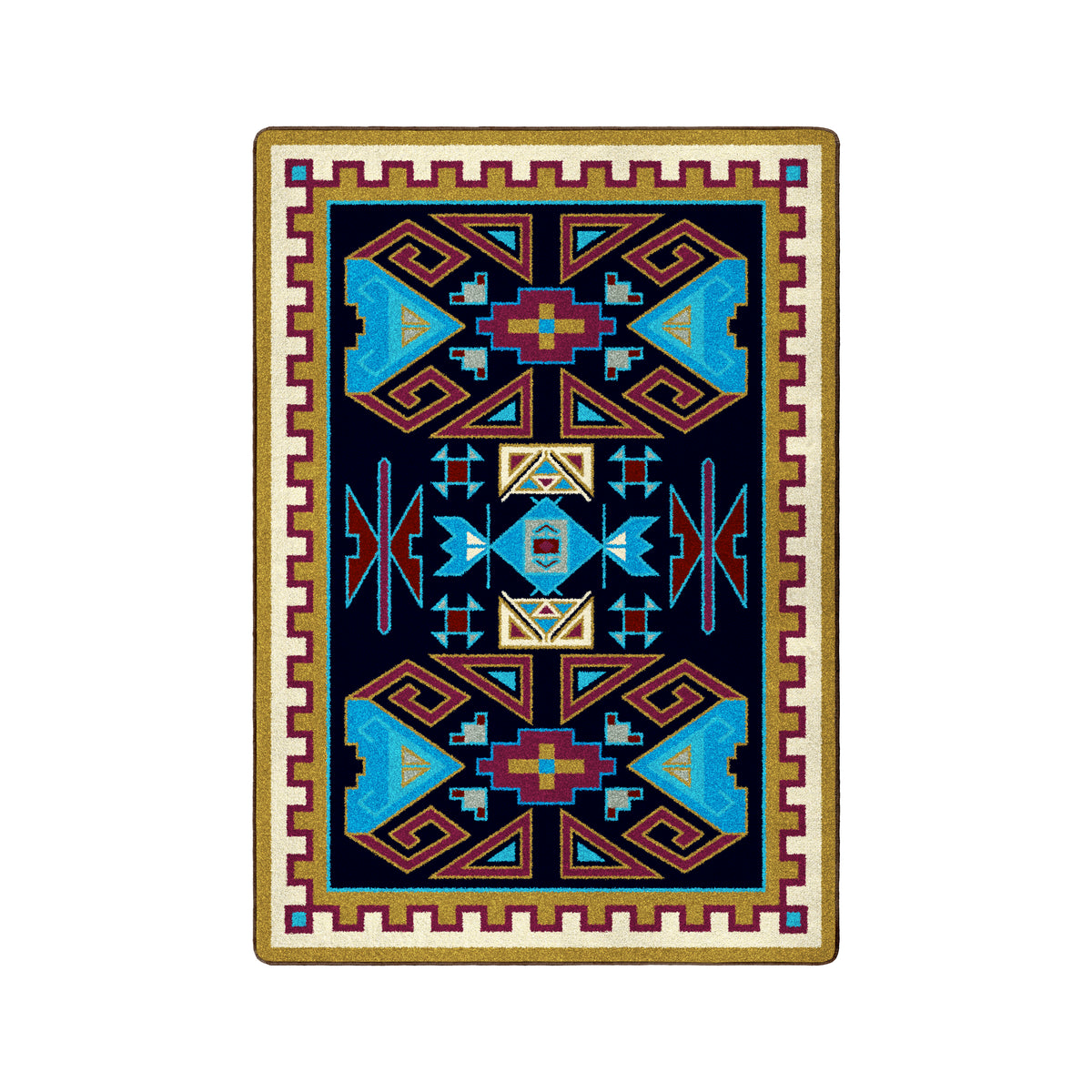 Image of an area rug, Four Rams - Copper