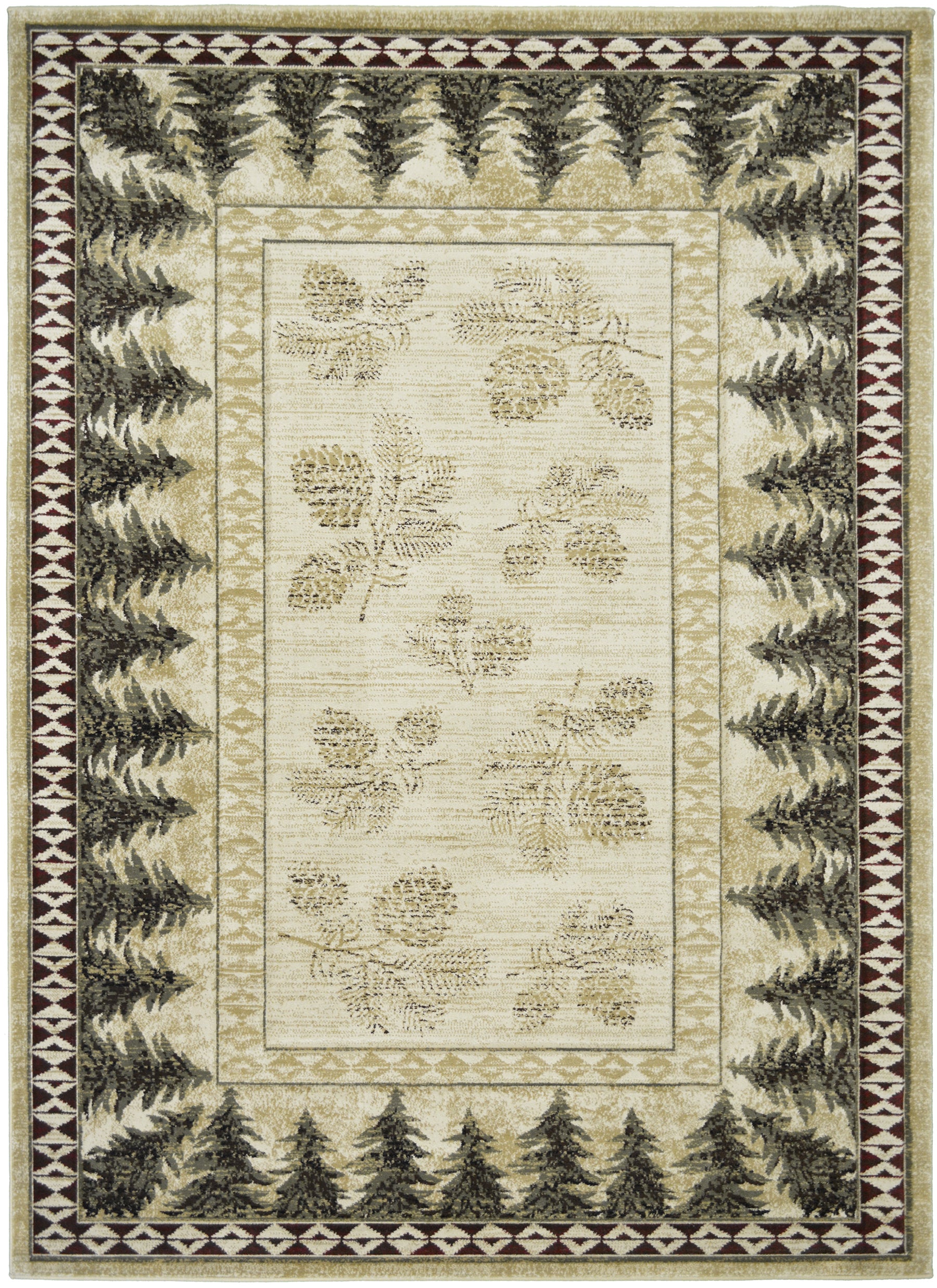Granite Falls Timeless Timbers Beige Area Rug