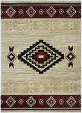 Granite Falls Tombstone Beige Area Rug