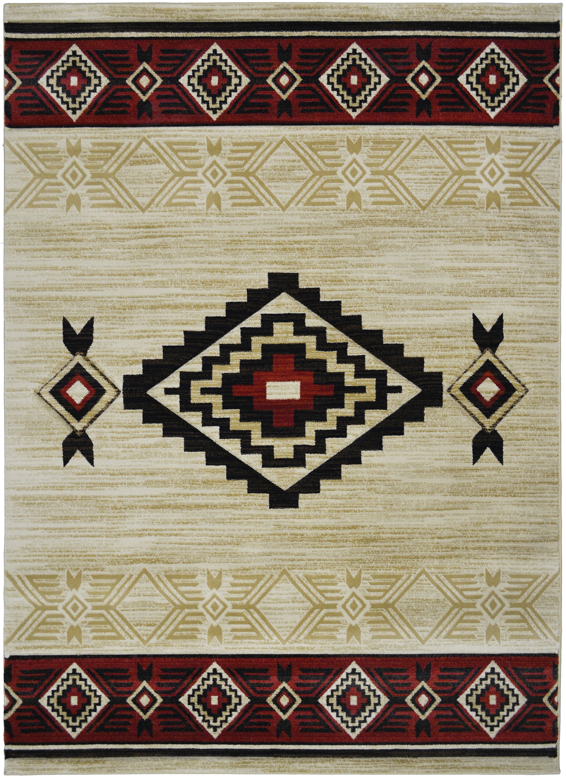 Granite Falls Tombstone Beige Area Rug