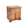Grapevine 2 Door 1 Drawer Side Table End Table
