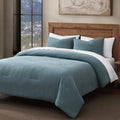 Cotton Voile Bedding Set - Storm Blue Comforter Set