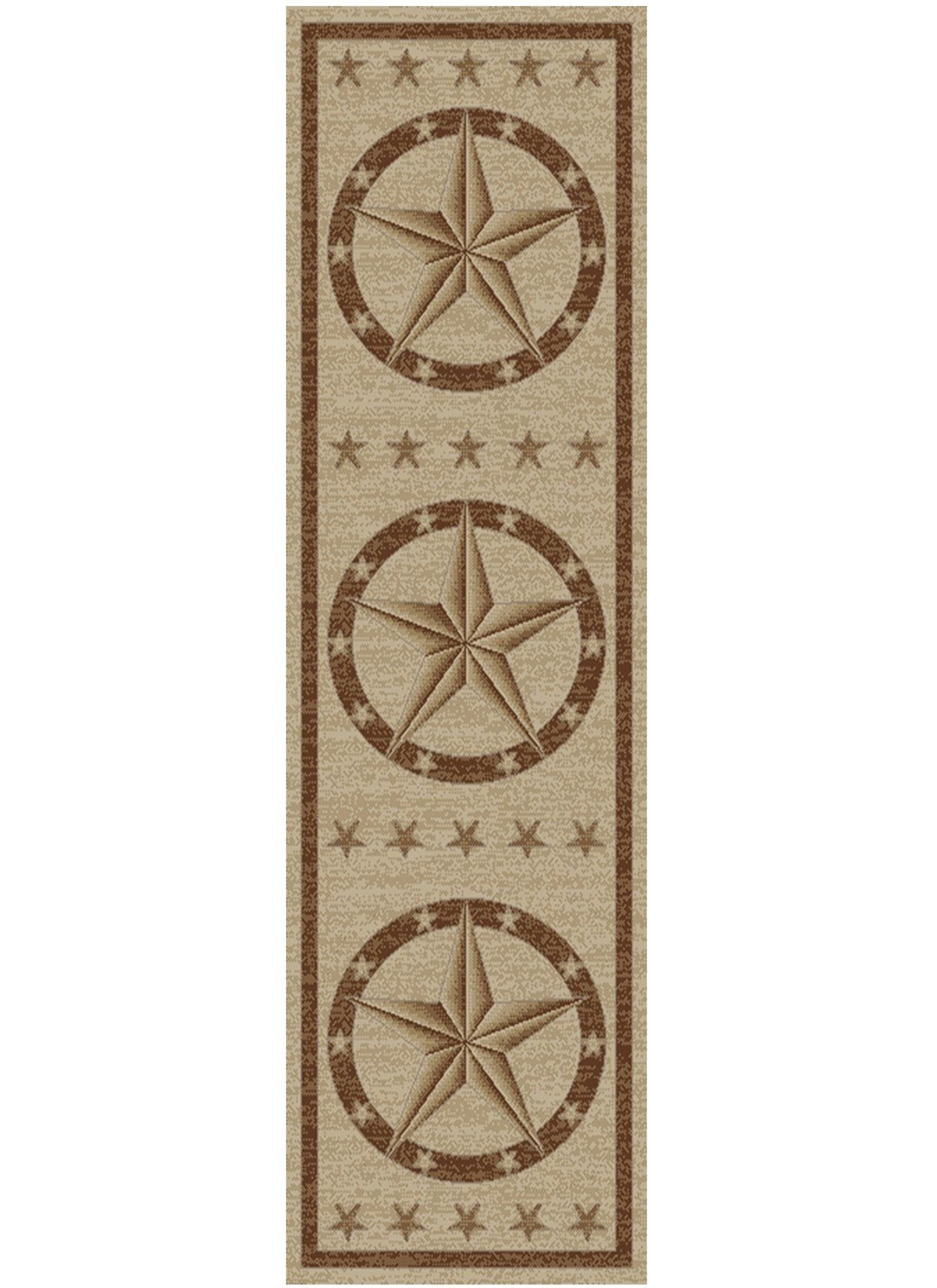 Hearthside Western Star Beige Area Rug