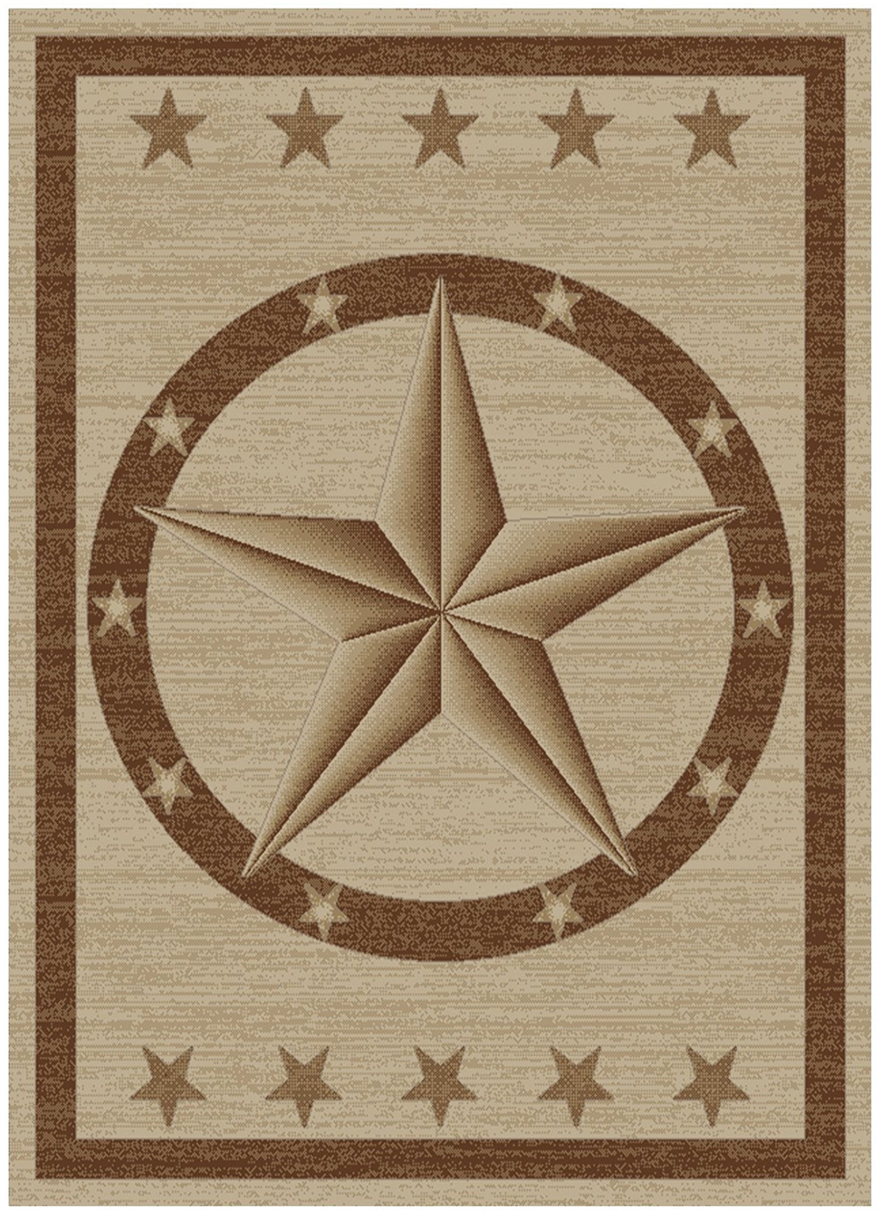 Hearthside Western Star Beige Area Rug – Great Blue Heron Furniture