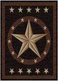 Hearthside Western Star Ebony Area Rug