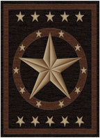 Hearthside Western Star Ebony Area Rug
