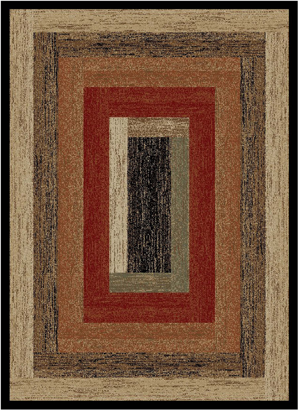 Hearthside Rustic Panel Multi Area Rug