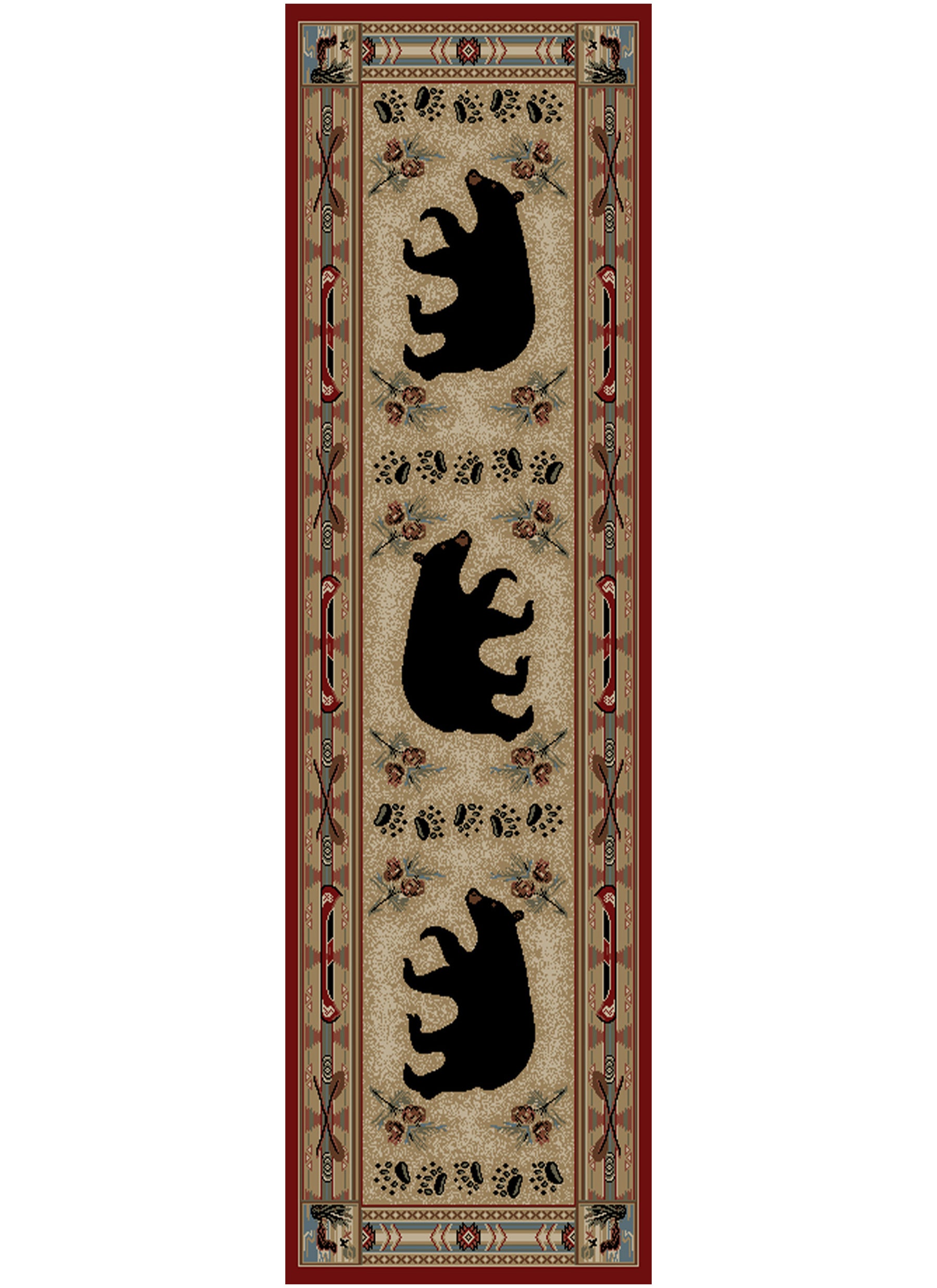 Hearthside Woodlands Bear Area Rug